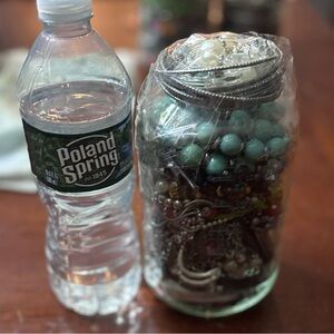 Medium Mystery Jewelry jar preloved wearable costume.